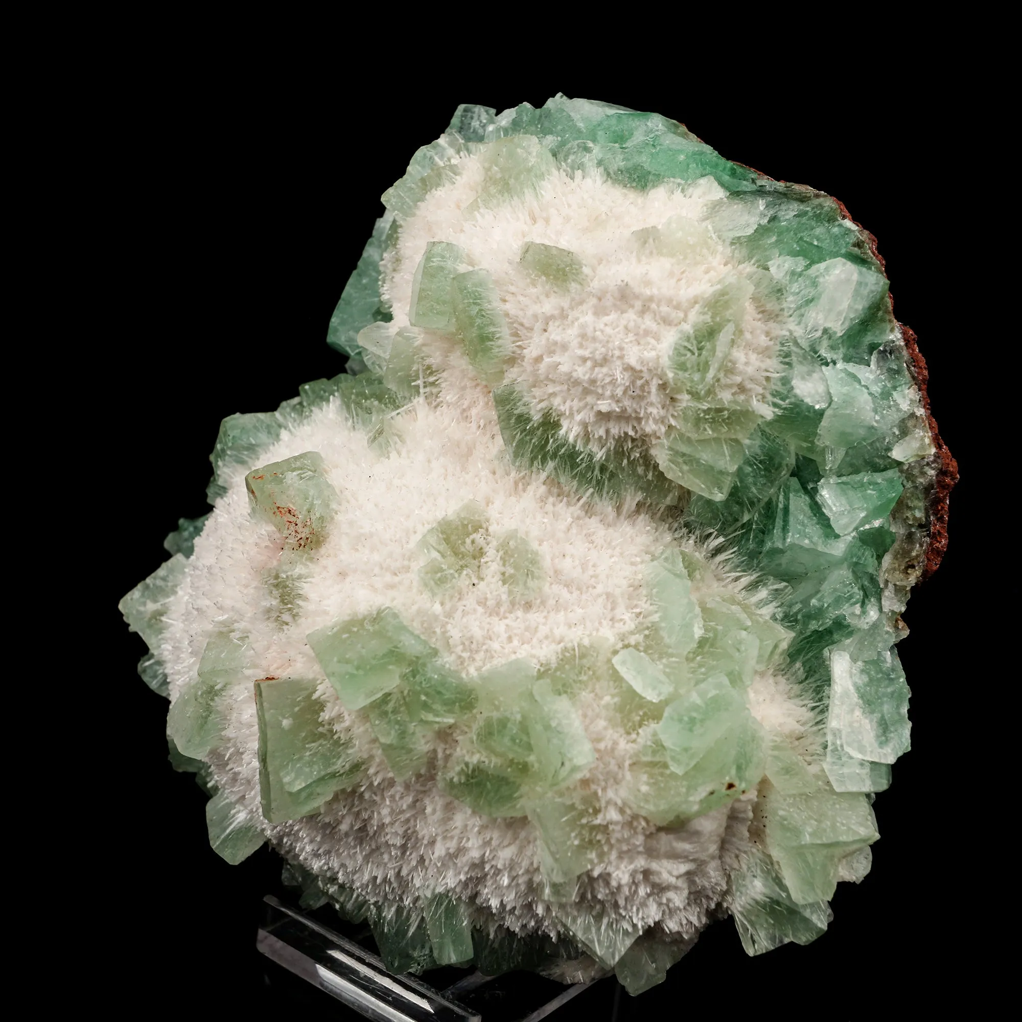 Apophyllite Green with Mordenite Natural Mineral Specimen - image 2