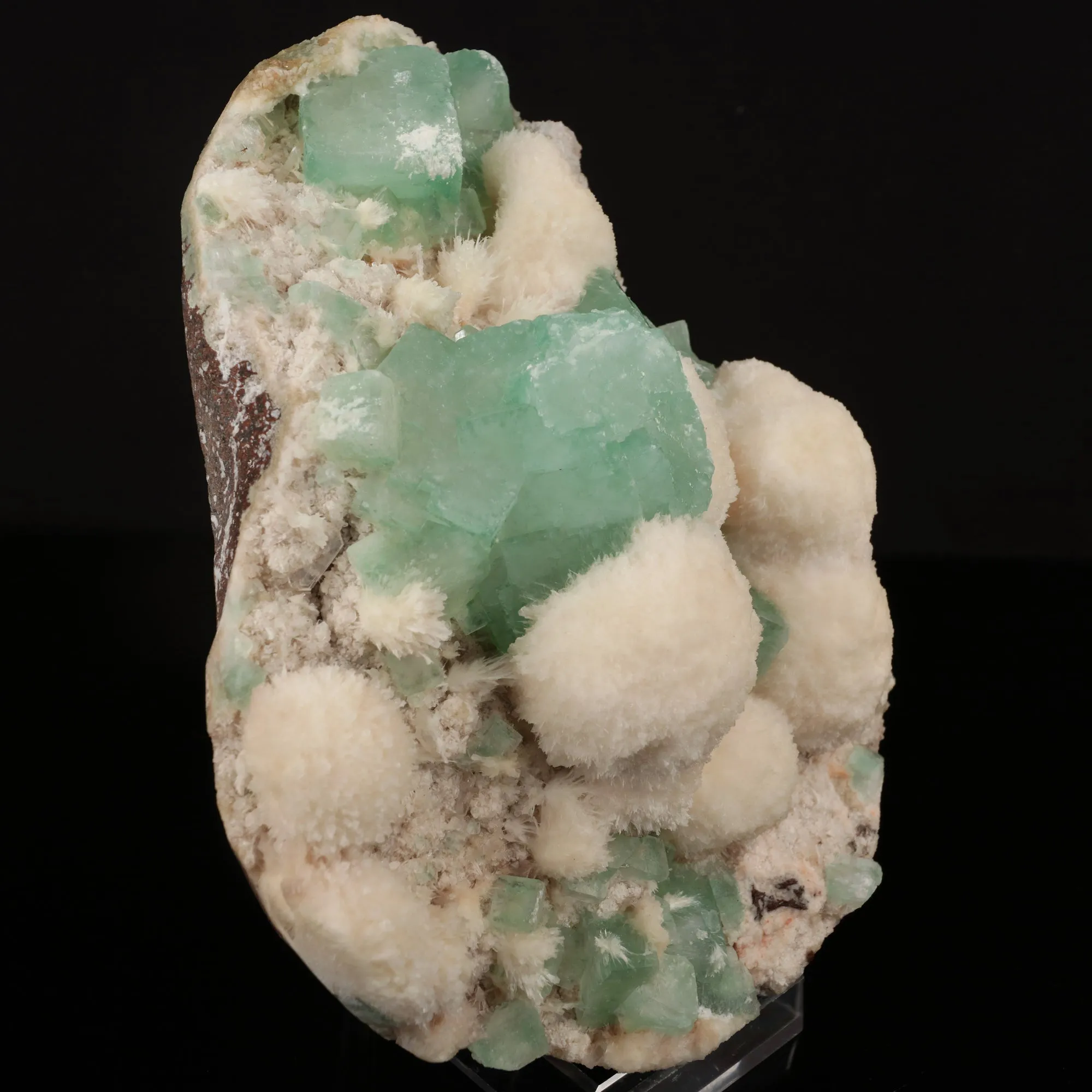 Apophyllite Green with Mordenite Natural Mineral Specimen - image 3
