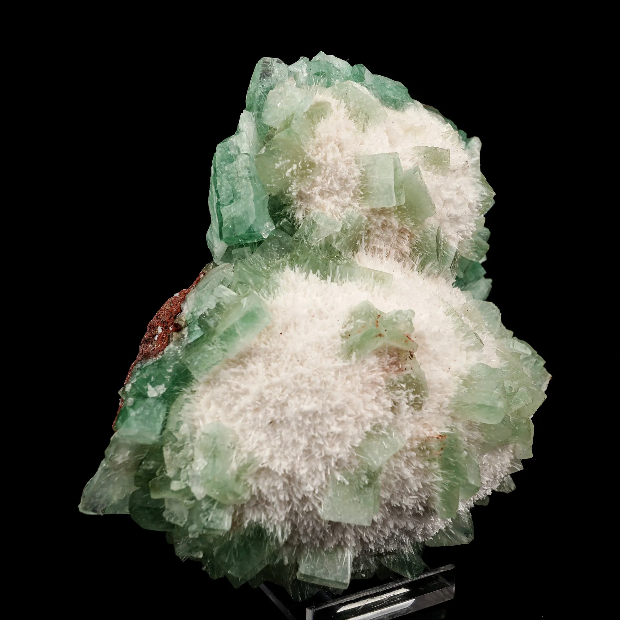 Apophyllite Green with Mordenite Natural Mineral Specimen - image 3