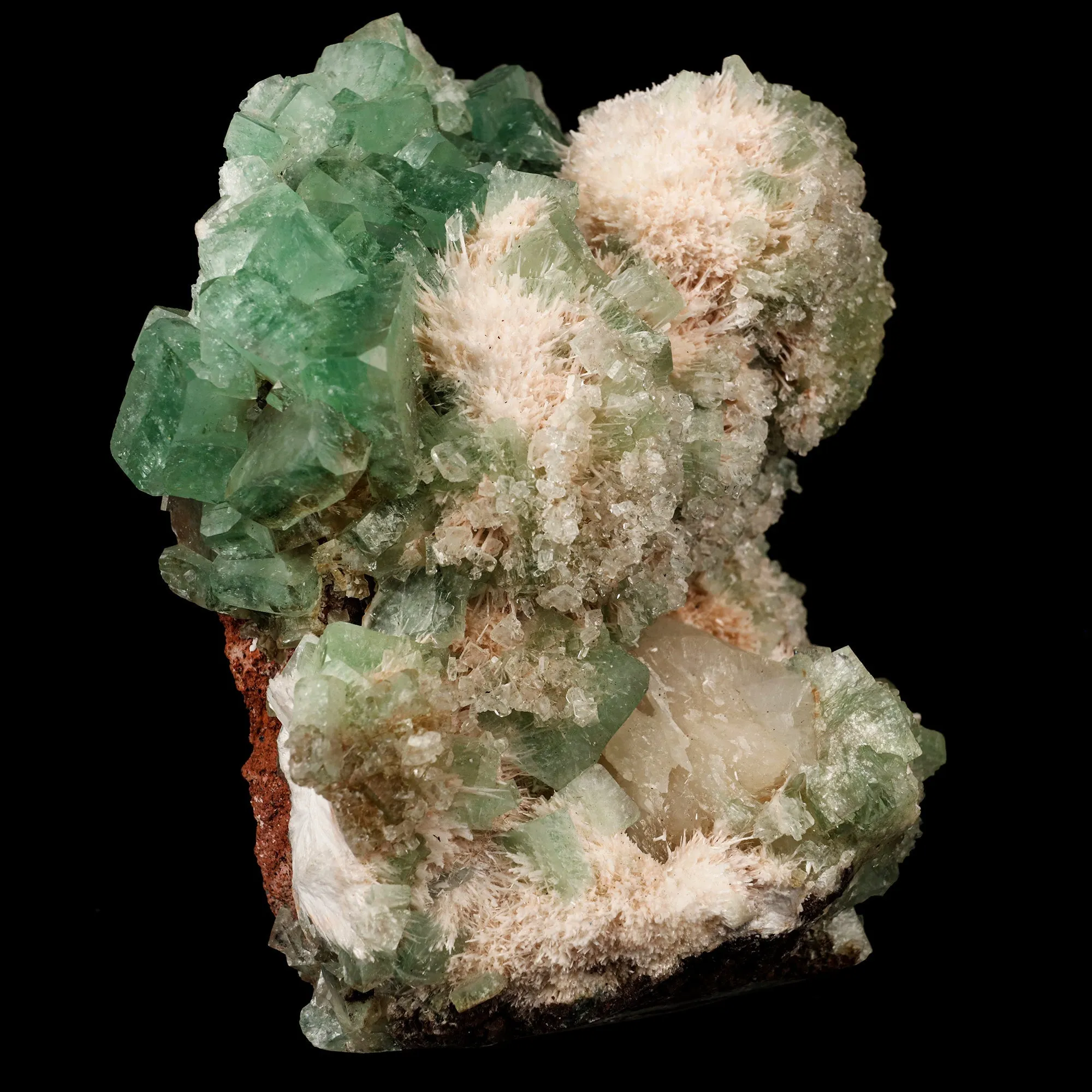 Apophyllite Green with Mordenite Self Standing Natural Mineral Specimen - image 2