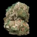 Apophyllite Green with Mordenite Self Standing Natural Mineral Specimen - image 3