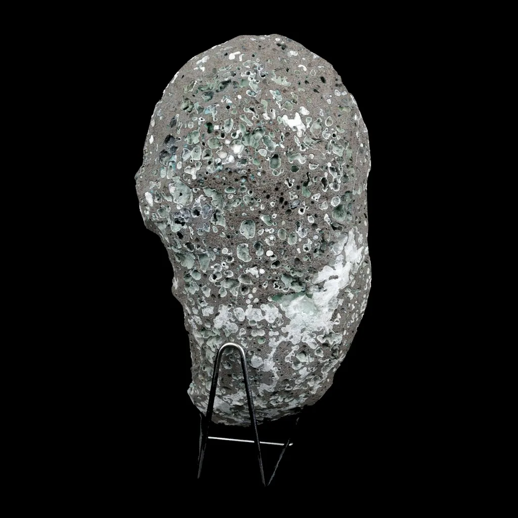 Apophyllite Green with Scolecite on Chalcedony Attention Grabber - image 7