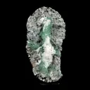 Apophyllite Green with Scolecite on Chalcedony Attention Grabber - image 1