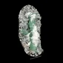 Apophyllite Green with Scolecite on Chalcedony Attention Grabber - image 3