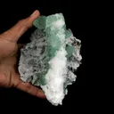 Apophyllite Green with Scolecite on Chalcedony Natural Mineral Specimen - image 2