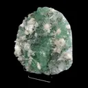 Apophyllite Green with Scolecite on Chalcedony Natural Mineral Specimen - image 2