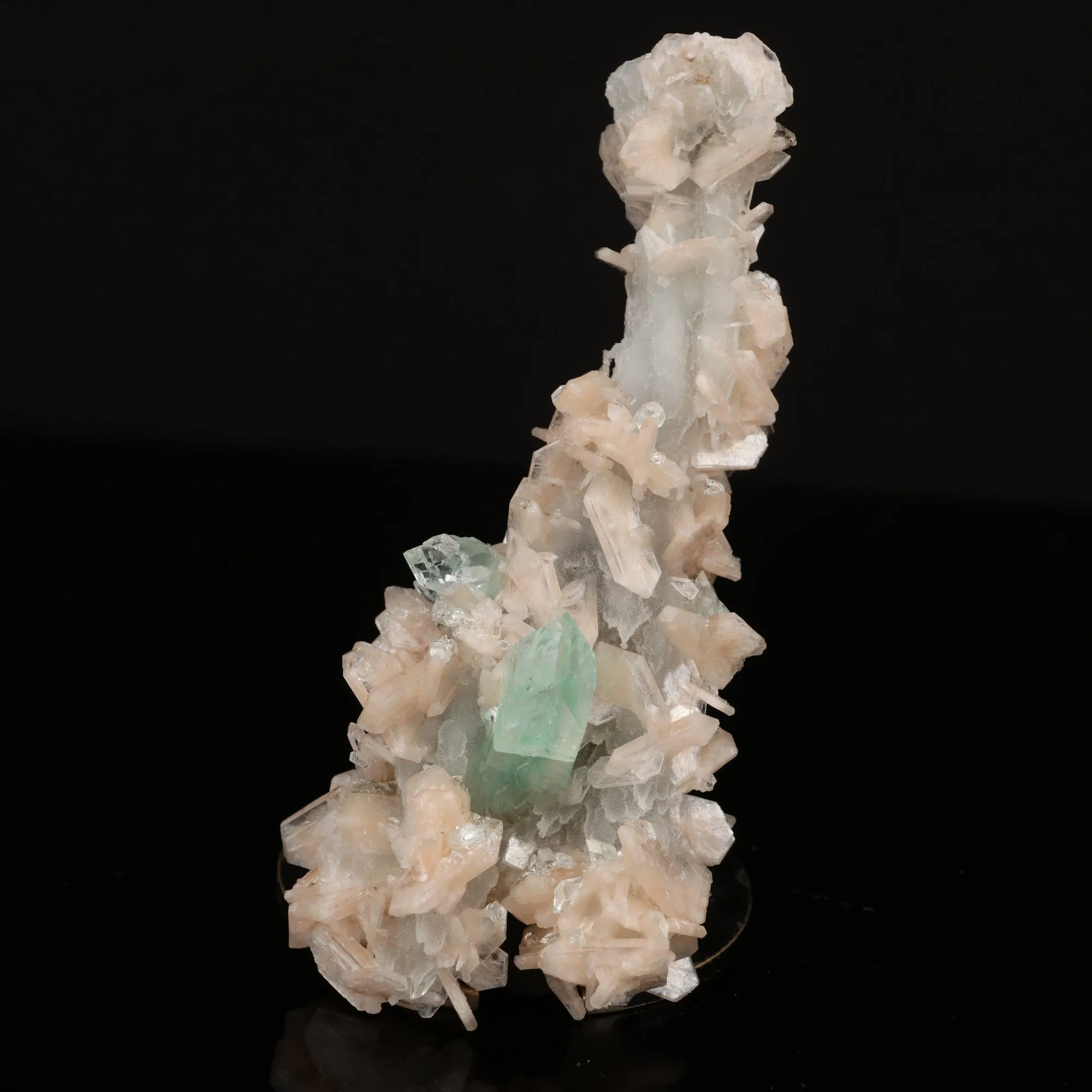 Apophyllite Green with Stilbite and Chalcedony Natural Mineral Specimen - image 1