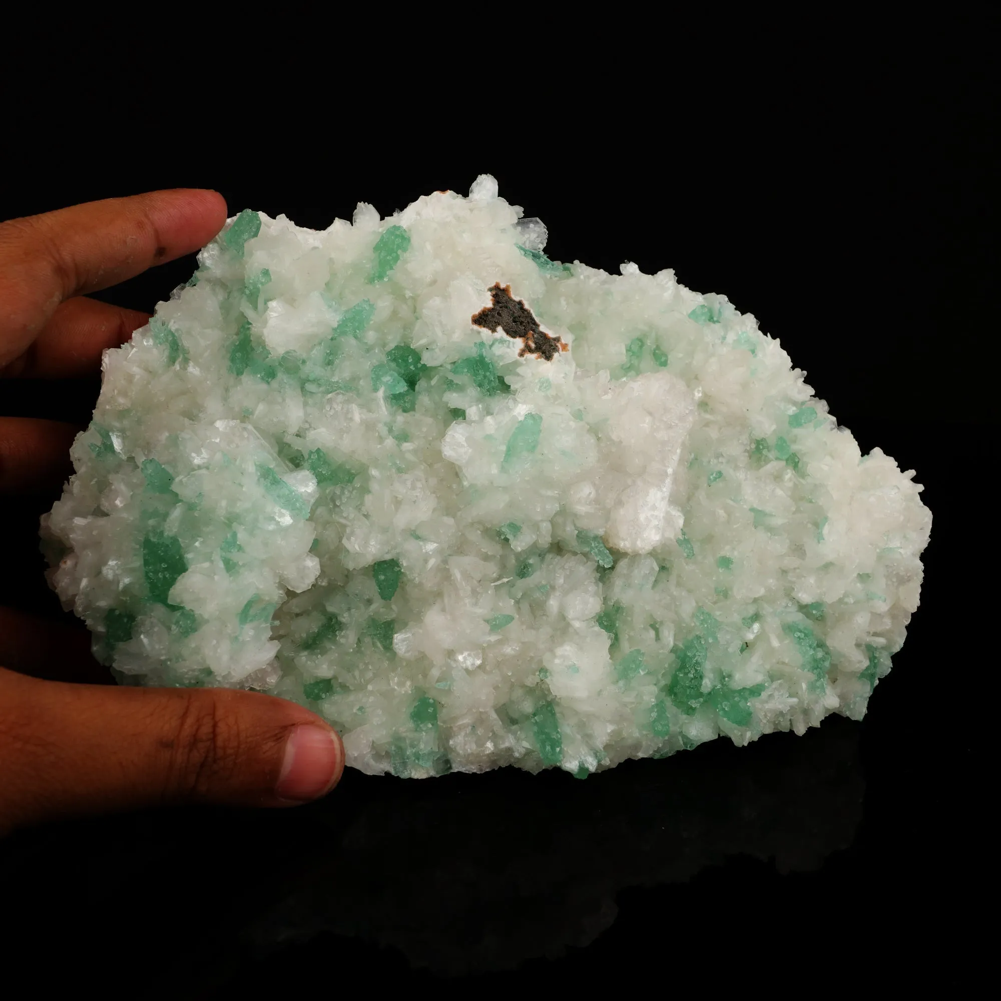 Apophyllite Green with Stilbite Natural Mineral Specimen - image 5