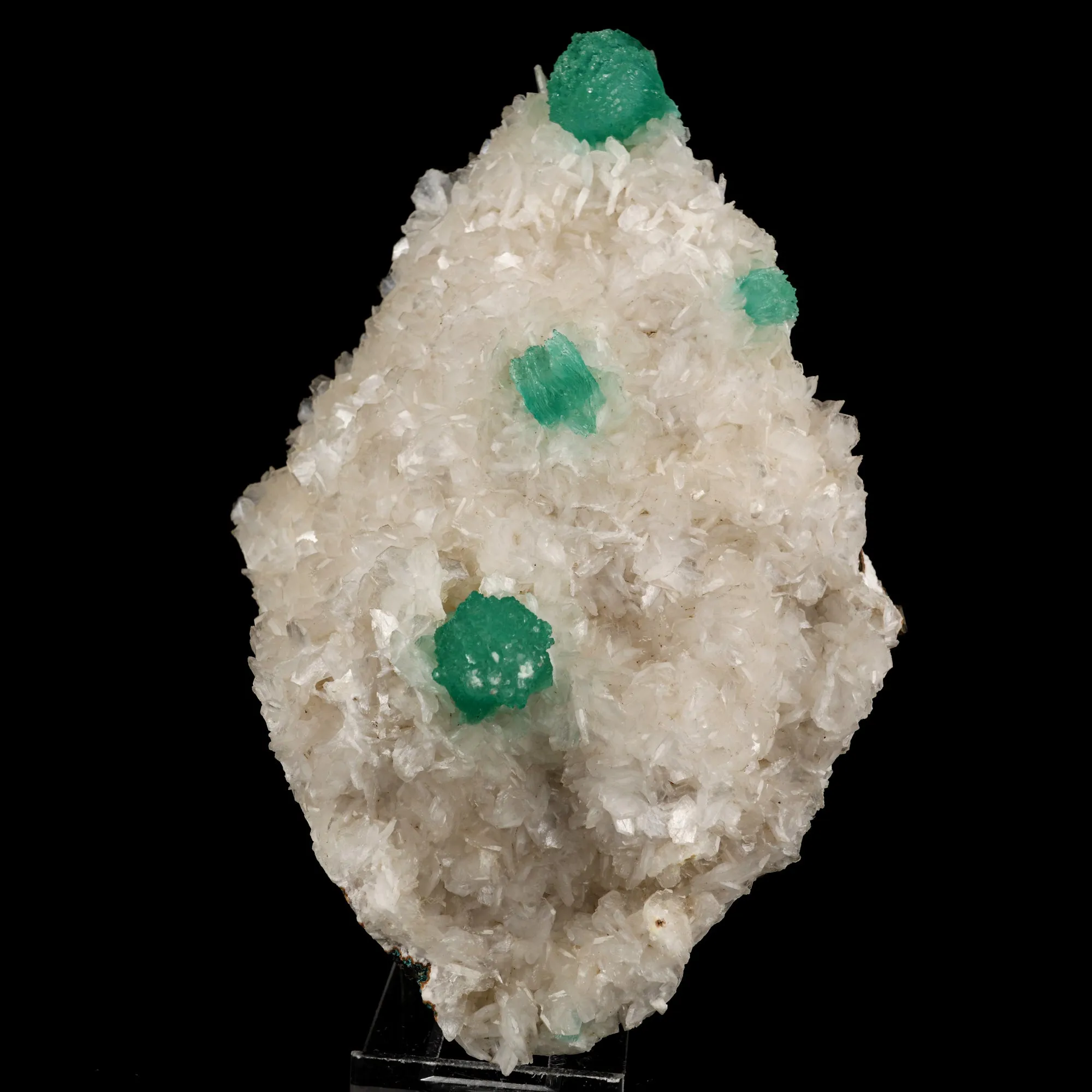 Apophyllite green with Stilbite Natural Mineral Specimen - image 1