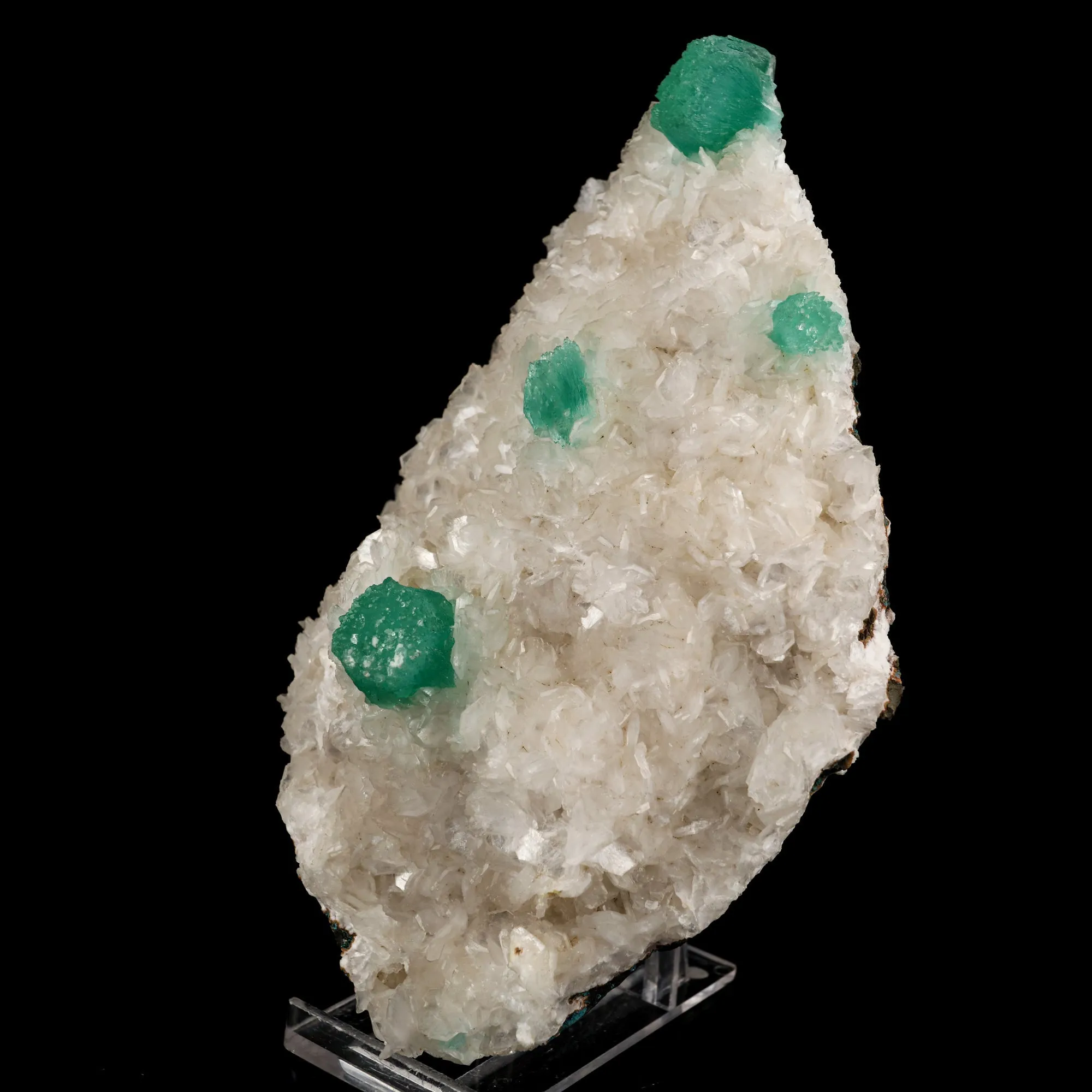 Apophyllite green with Stilbite Natural Mineral Specimen - image 2