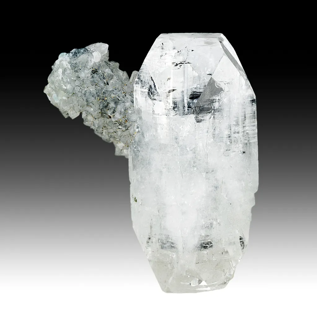 Apophyllite-K with Quartz image