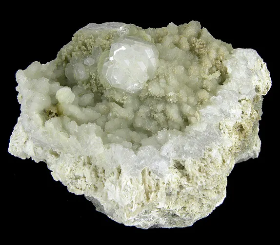 Apophyllite-(Kf), Prehnite image