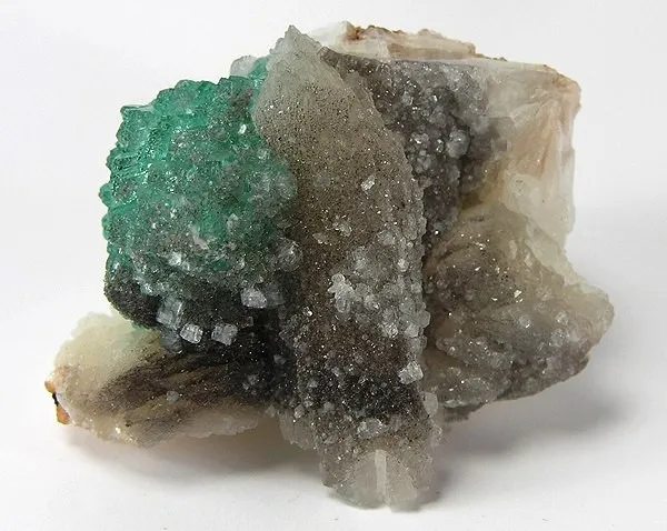 Apophyllite-(Kf), Quartz, Stilbite-Ca image
