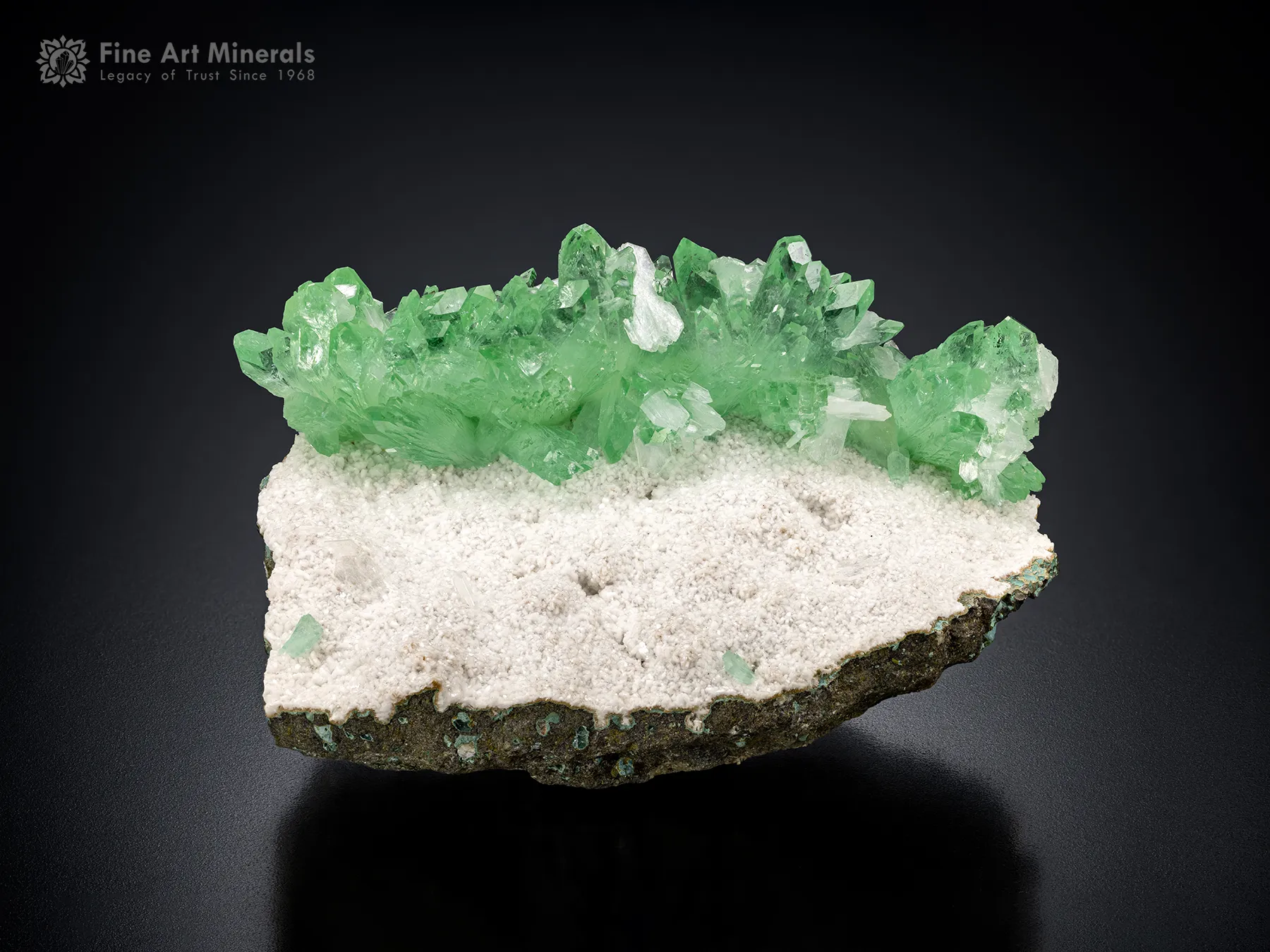 Apophyllite on Albite from India - image 1