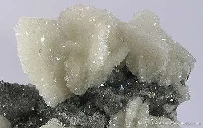 Apophyllite on Calcite - image 2