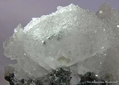 Apophyllite on Calcite - image 2