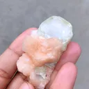 Apophyllite on Orange Stilbite - image 6