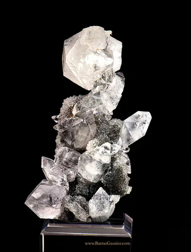 Apophyllite on Quartz - image 2