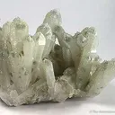 Apophyllite on Quartz, With Chlorite Inclusions - image 1