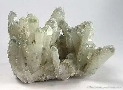 Apophyllite on Quartz, With Chlorite Inclusions - image 1