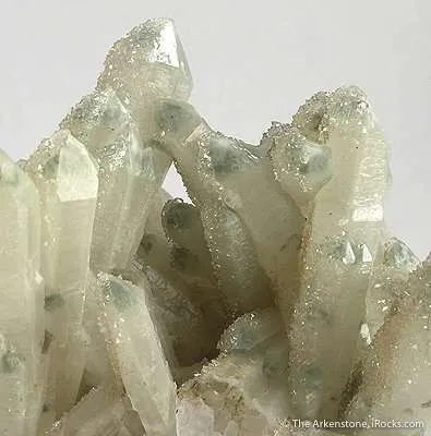 Apophyllite on Quartz, With Chlorite Inclusions - image 2