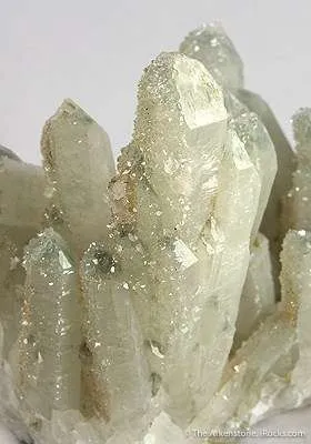 Apophyllite on Quartz, With Chlorite Inclusions - image 3