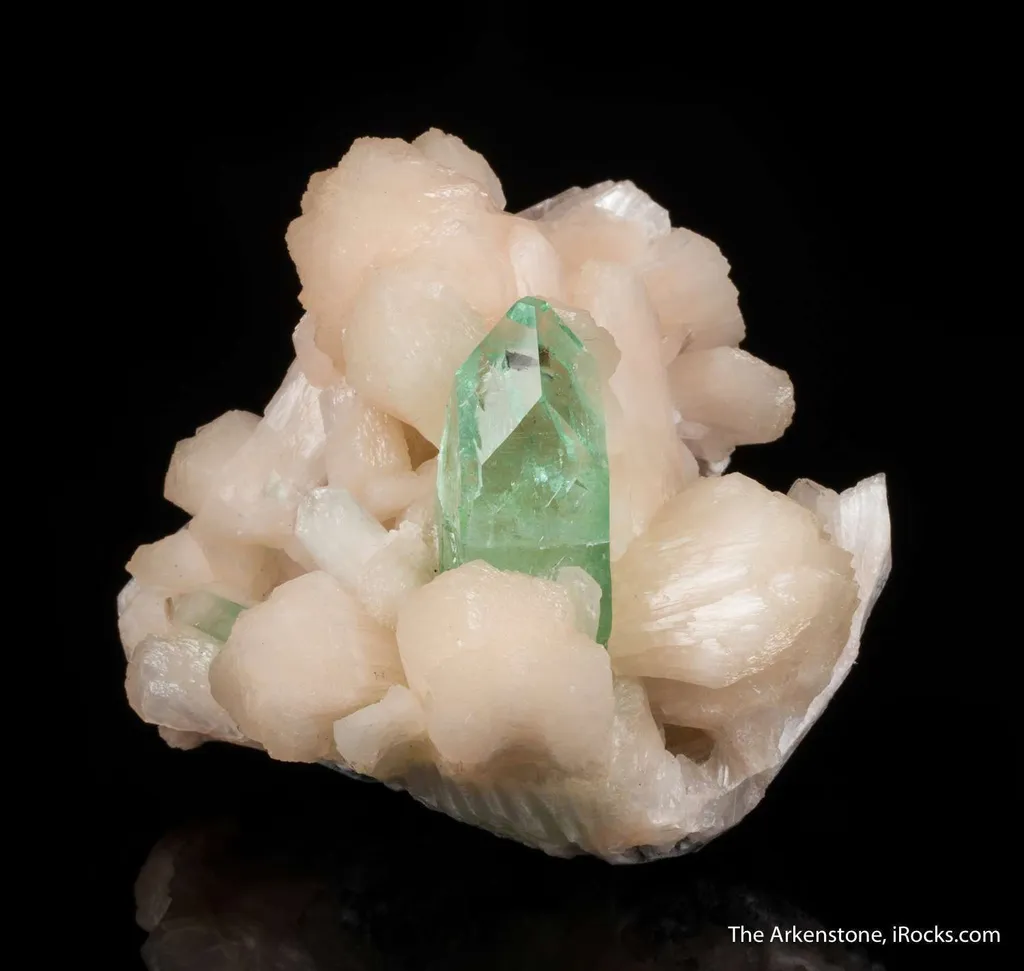 Apophyllite on Stilbite - image 2