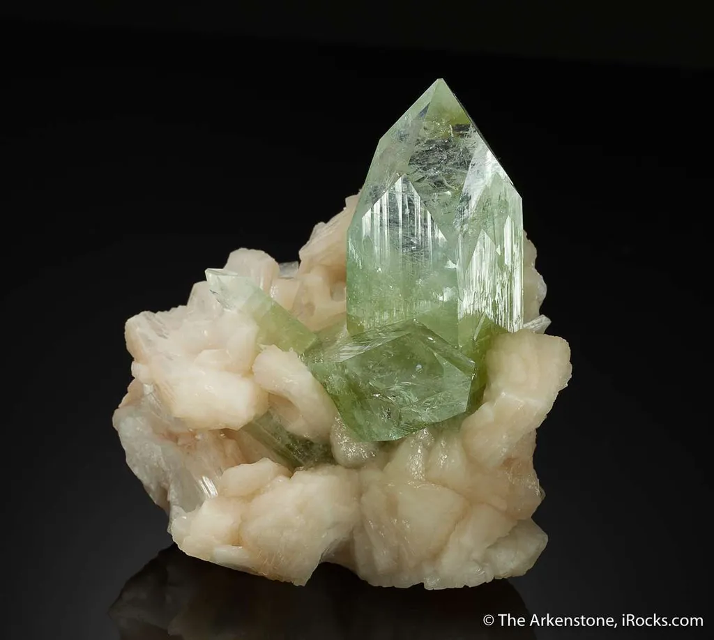 Apophyllite on Stilbite image