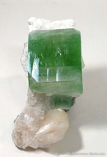 Apophyllite on Stilbite image