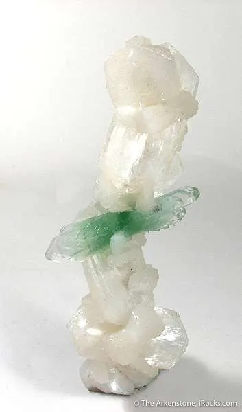 Apophyllite on Stilbite Stalactite image