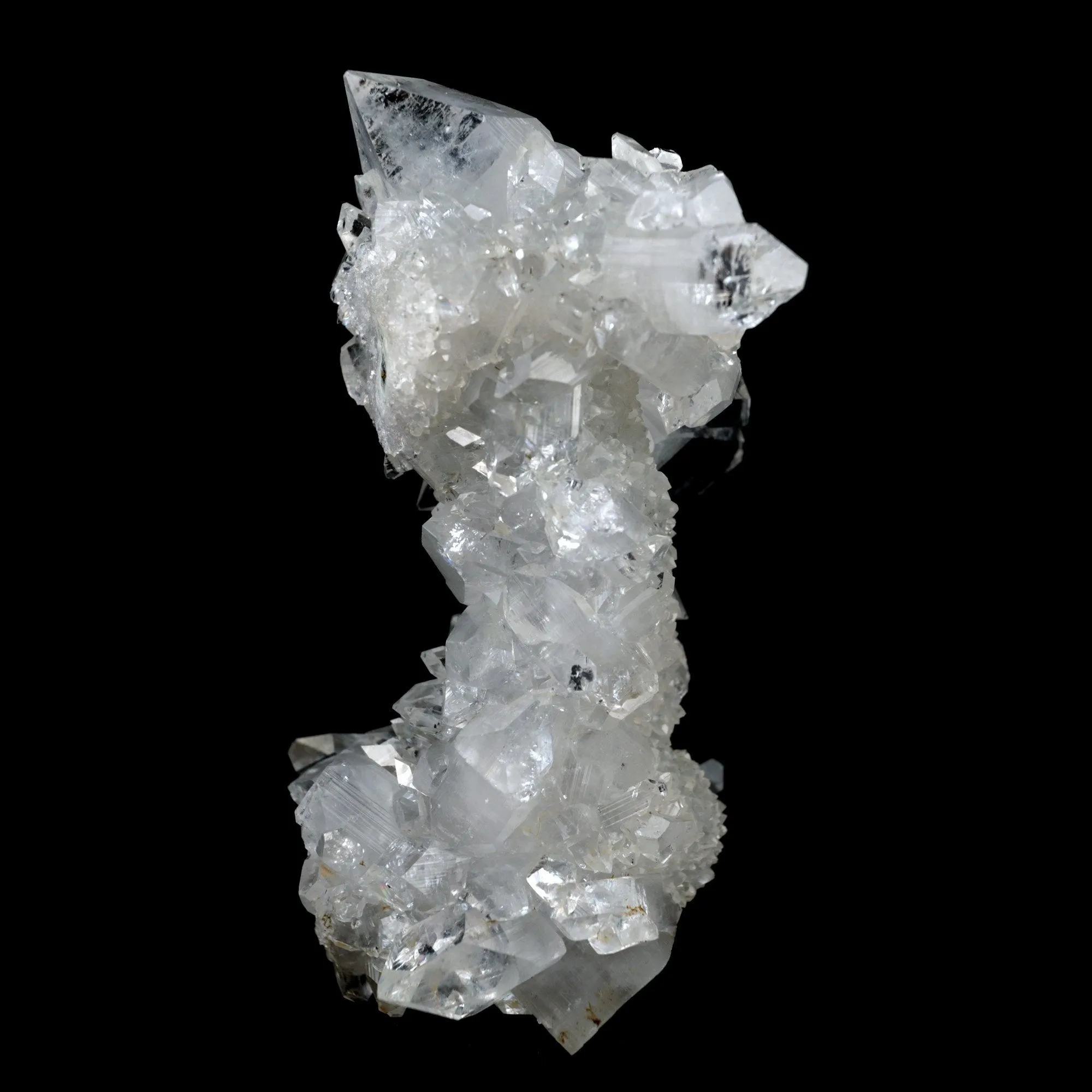 Apophyllite Pointed Big Crystal on MM Quartz Natural Mineral Specimen - image 5