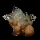 Apophyllite Pointed with Stilbite Natural Mineral Specimen - image 3