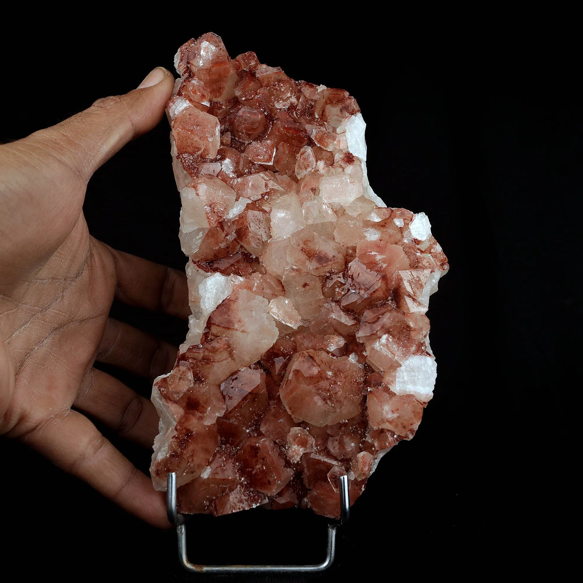 Apophyllite red cluster Natural Mineral Specimen - image 5