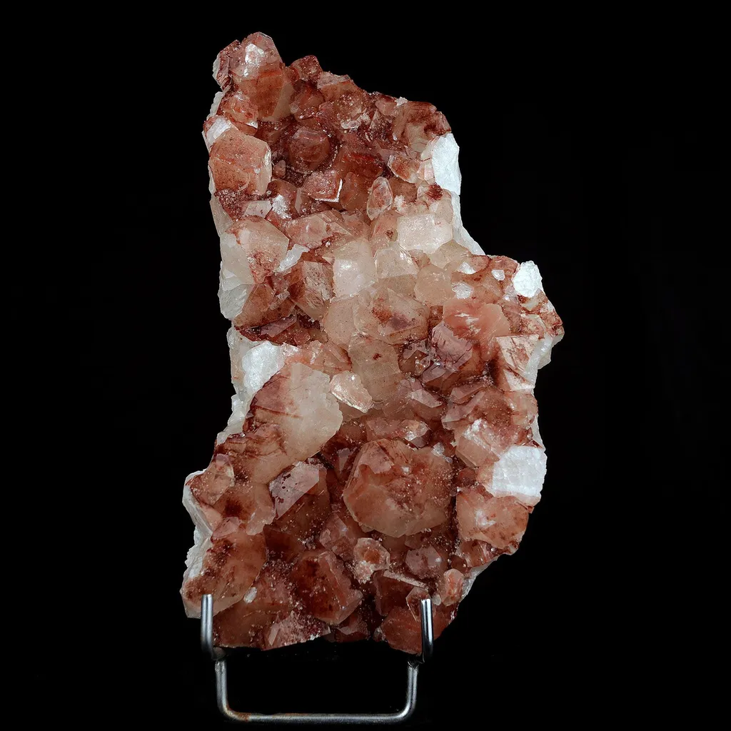 Apophyllite red cluster Natural Mineral Specimen image