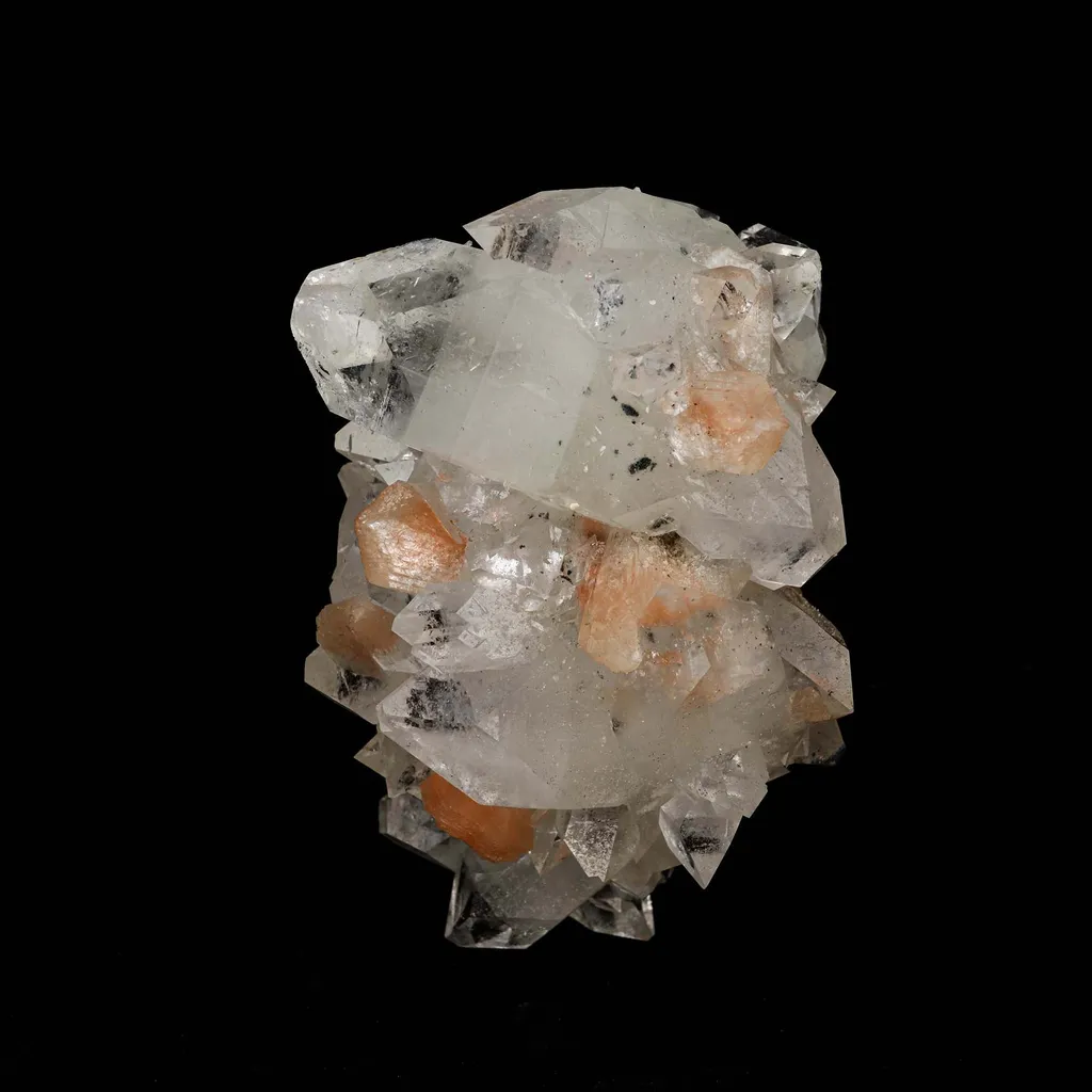 Apophyllite Sparkling with Stilbite Natural Mineral Specimen image