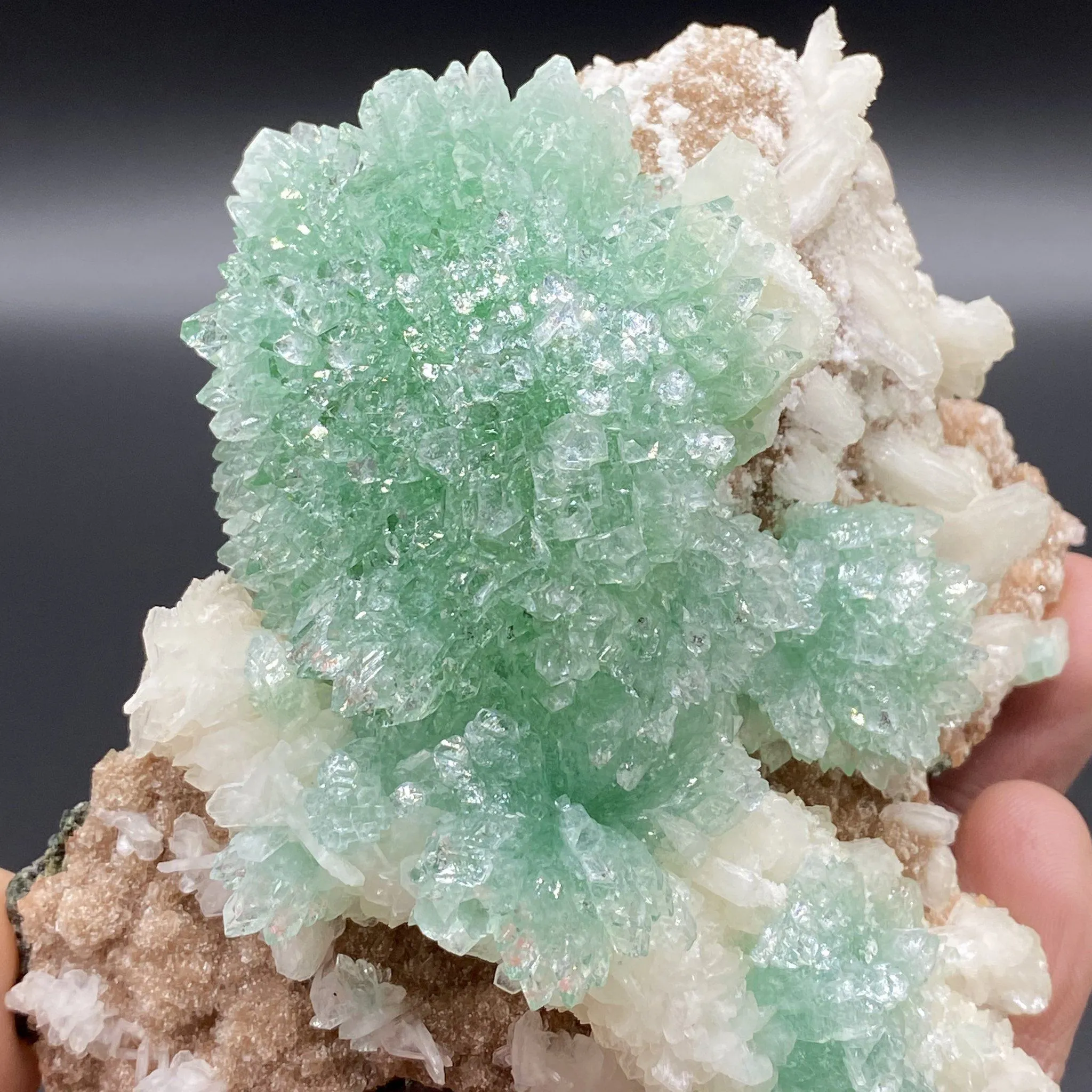 Apophyllite, Stilbite & Heulandite. Multiple Crystal Generations SMAP8156. - image 7