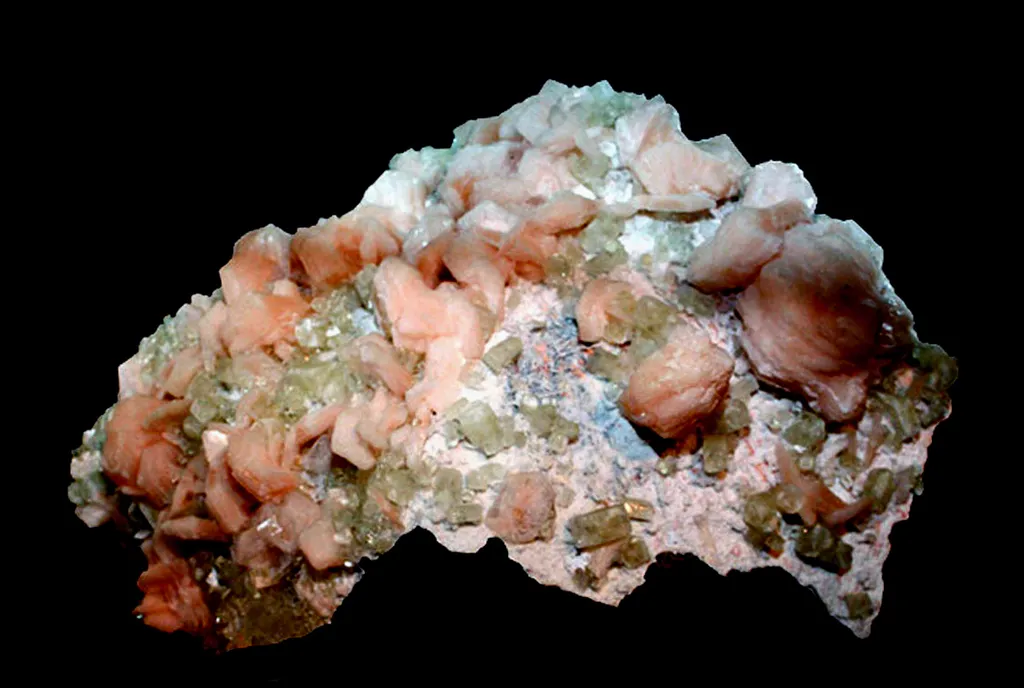 Apophyllite / stilbite, Poona, Inde image