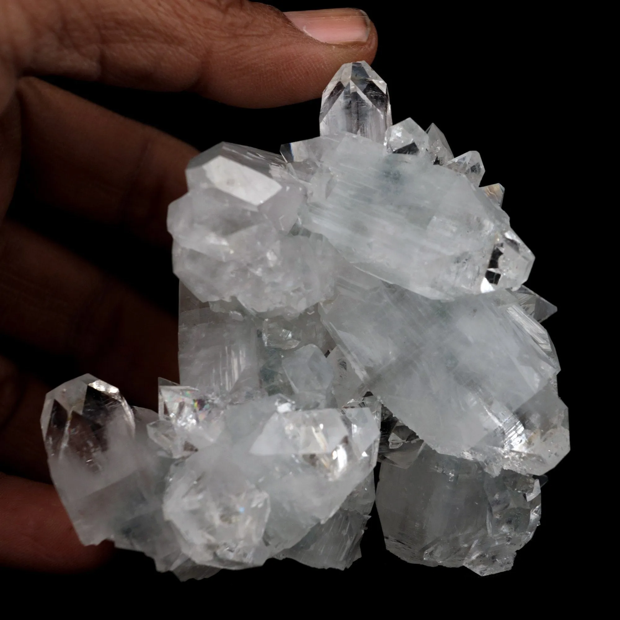 Apophyllite Terminated Sparkling Crystal Natural Mineral Specimen - image 4