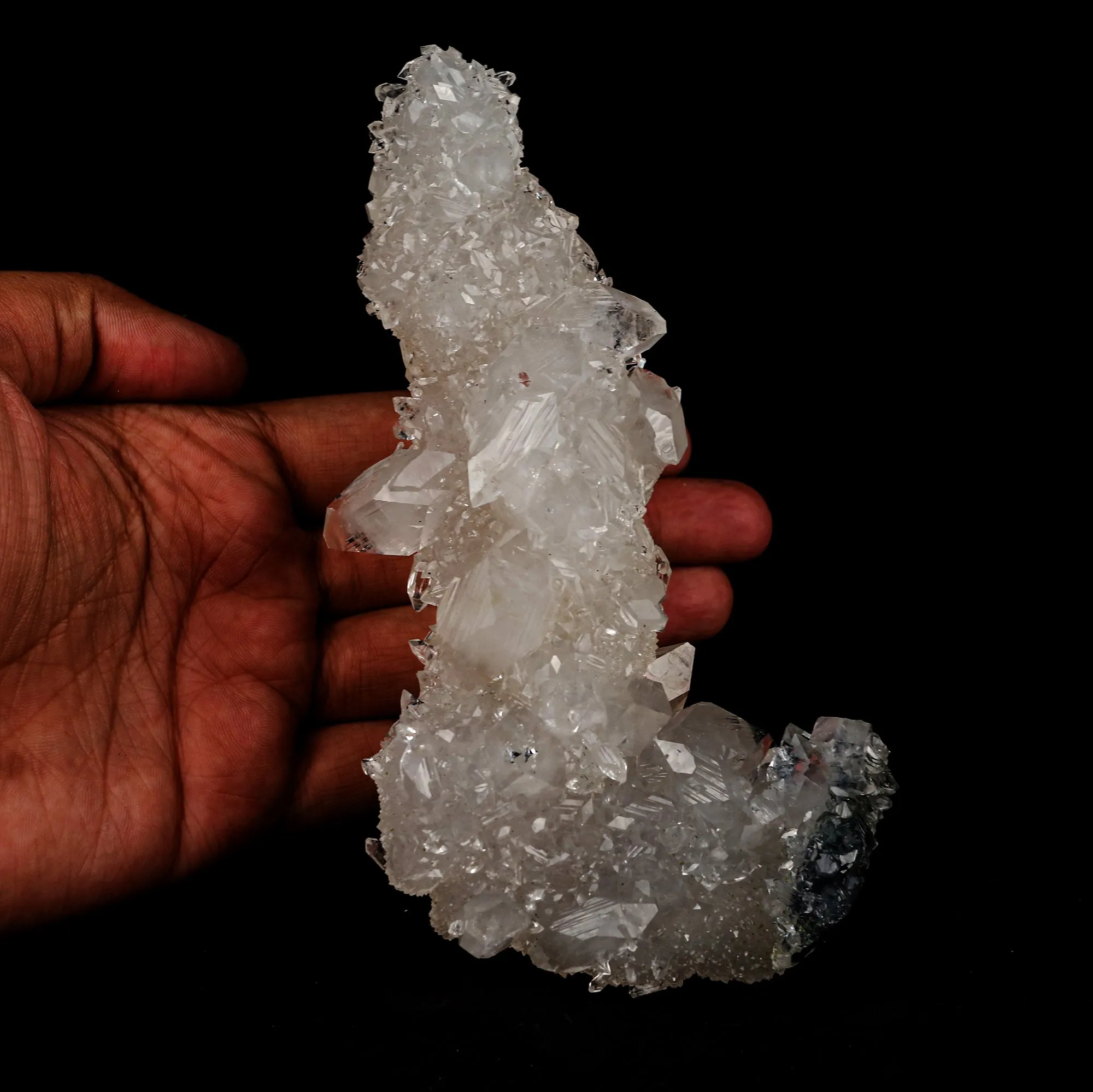 Apophyllite tower with MM Quartz Natural Mineral Specimen - image 3