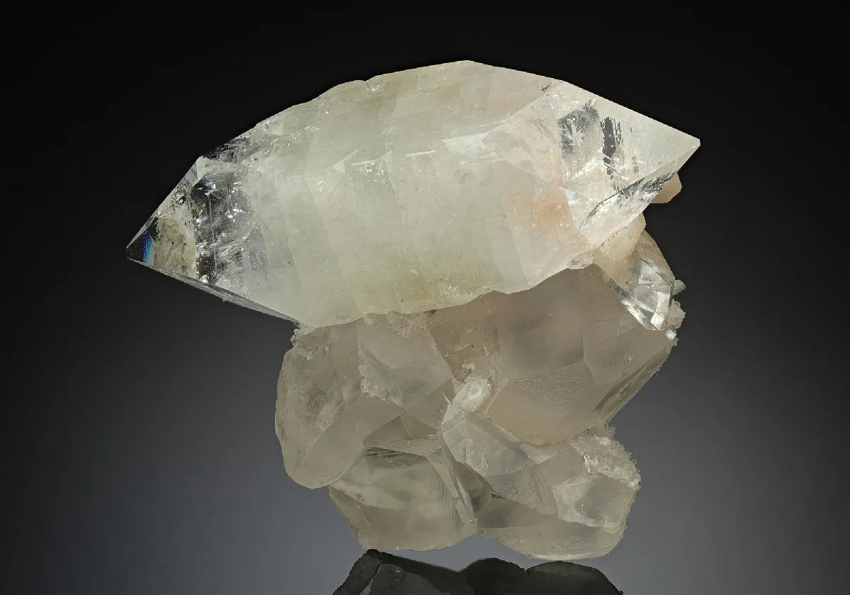 Apophyllite with Calcite and Stilbite - image 1