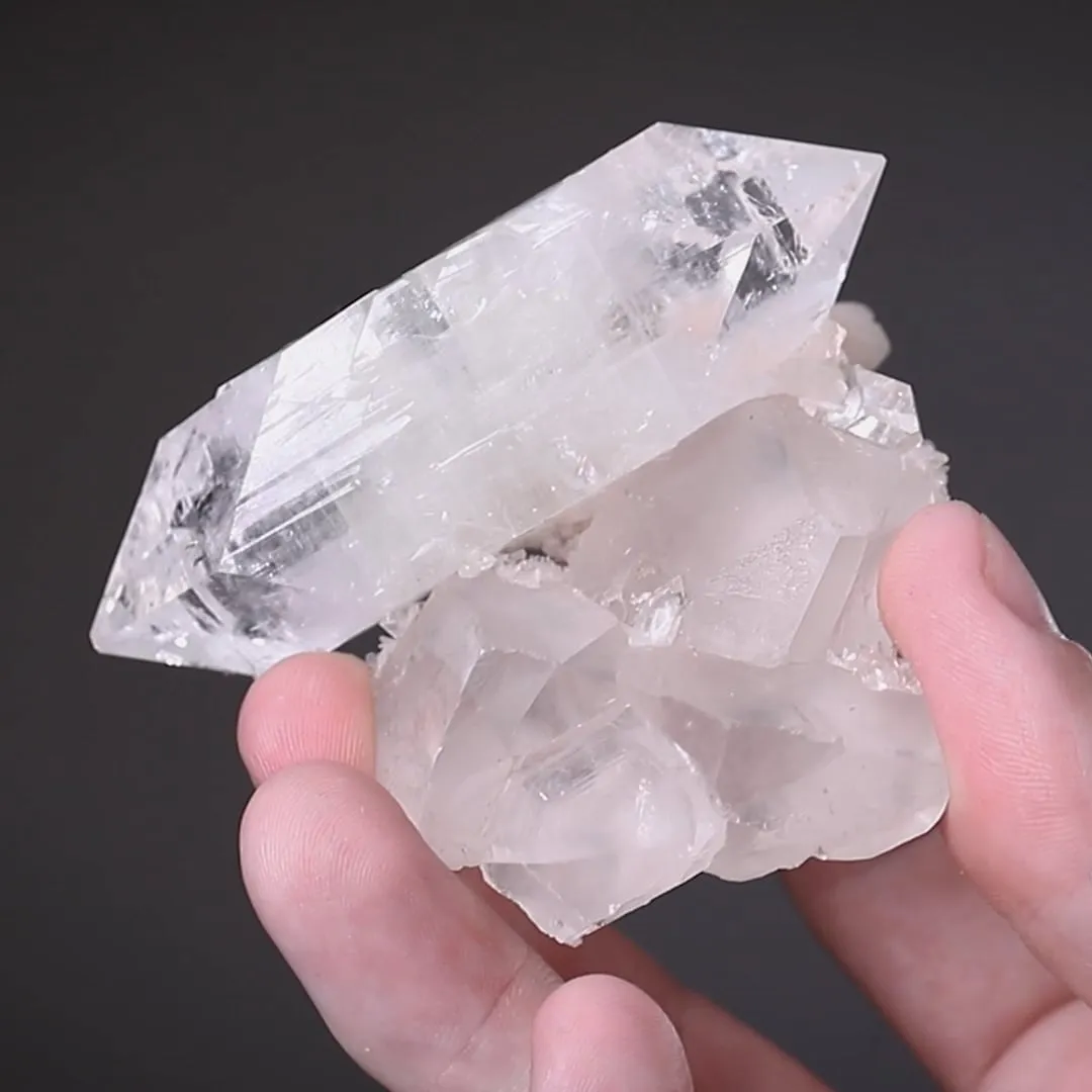 Apophyllite with Calcite and Stilbite - image 2