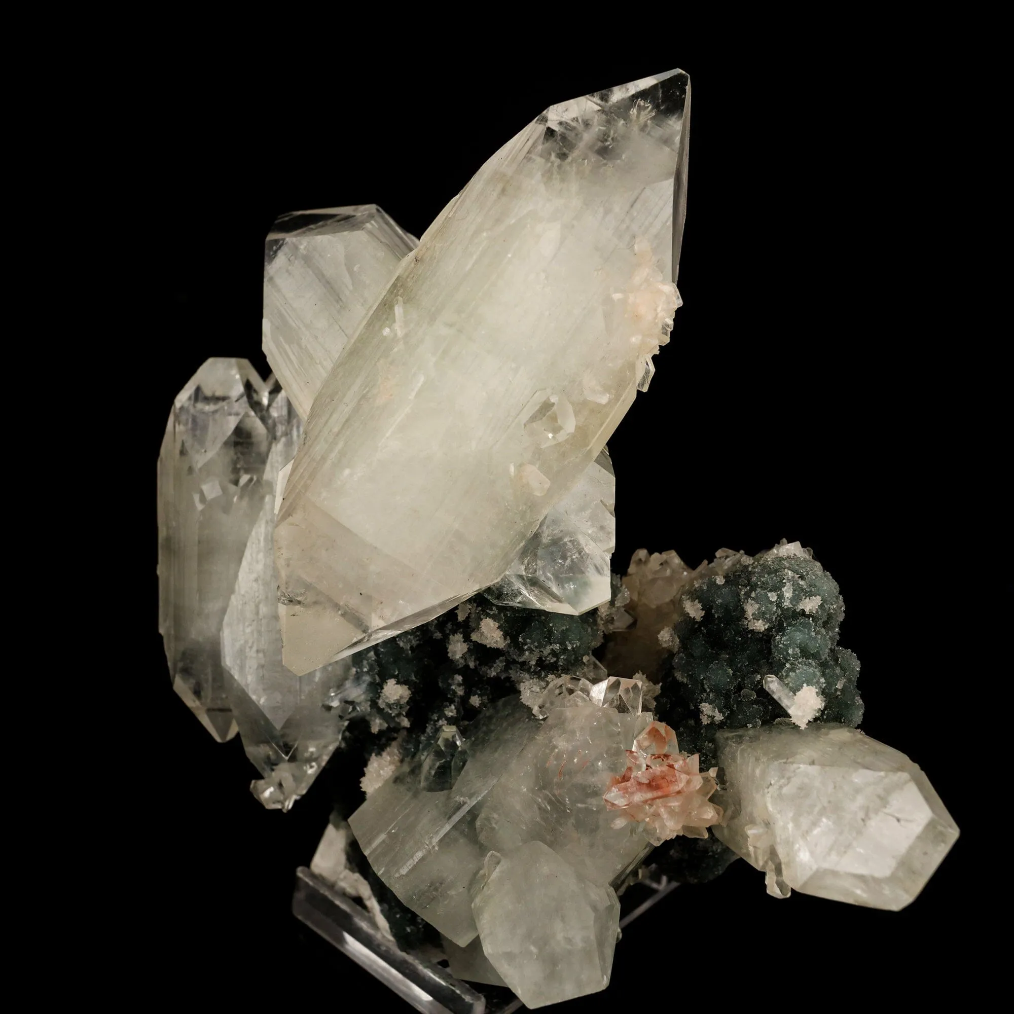 Apophyllite with Chalcedony Natural Mineral Specimen - image 2