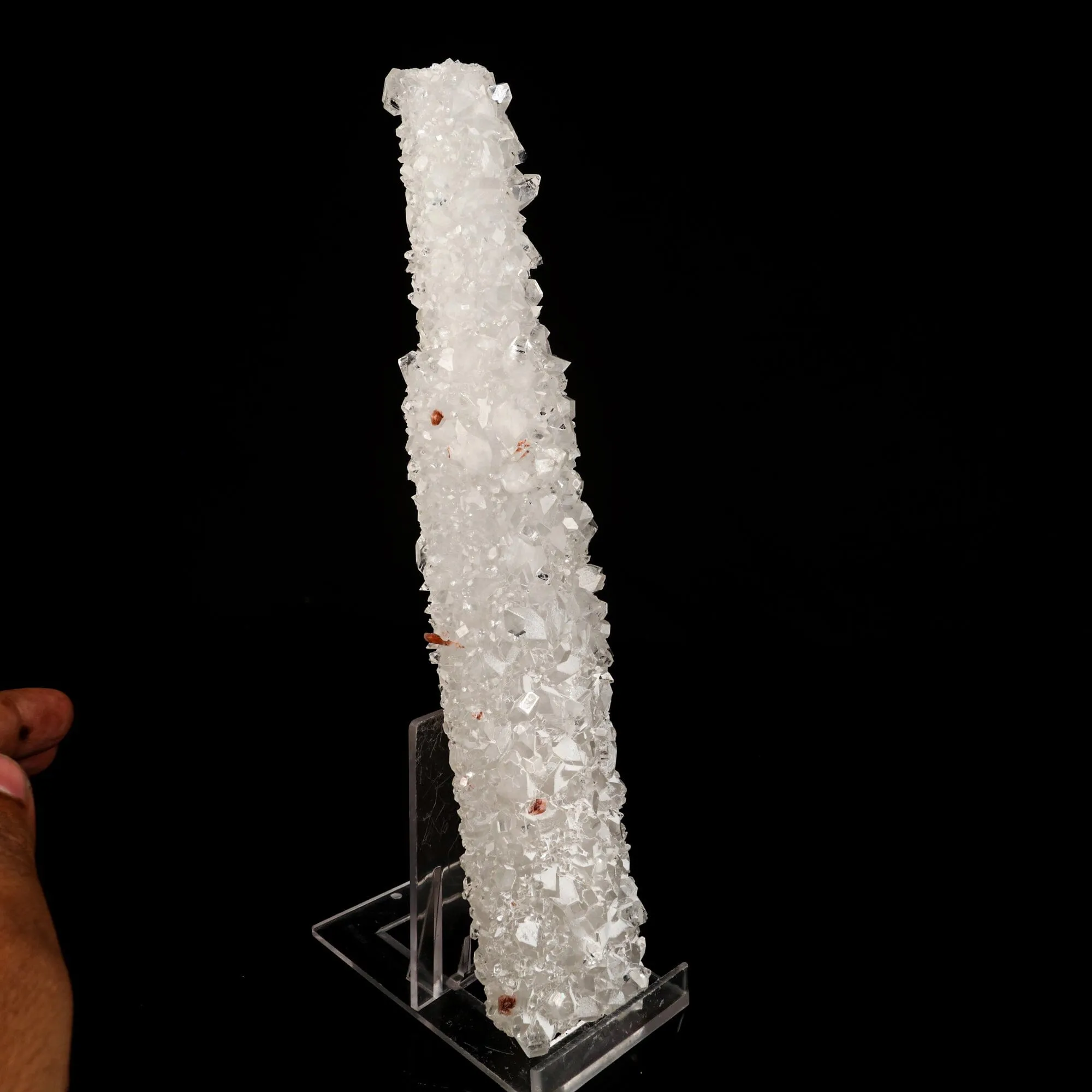 Apophyllite with Coated Calcite (Bat Shape) Natural Mineral Specimen - image 3