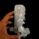 Apophyllite with Coated Calcite Natural Mineral Specimen - image 4