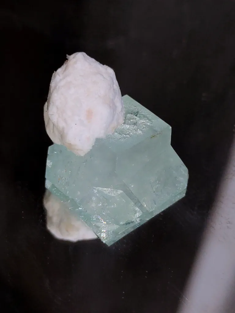 Apophyllite with Okenite. Available for sale. image