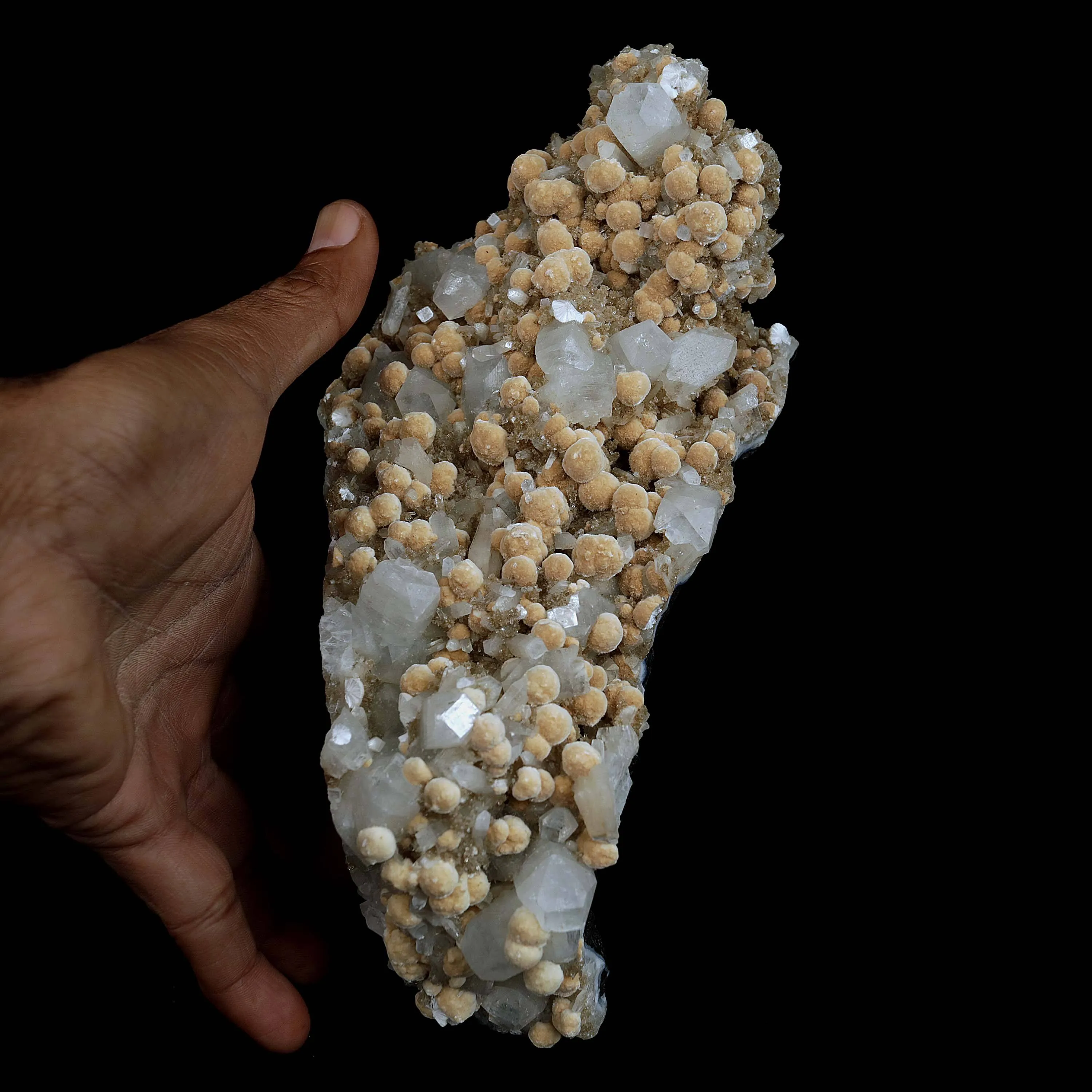 Apophyllite with Okenite Balls Natural Mineral Specimen - image 4