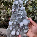 Apophyllite with Red Stilbite On Chalcedony - image 7