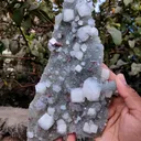 Apophyllite with Red Stilbite On Chalcedony - image 2
