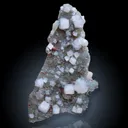 Apophyllite with Red Stilbite On Chalcedony - image 1