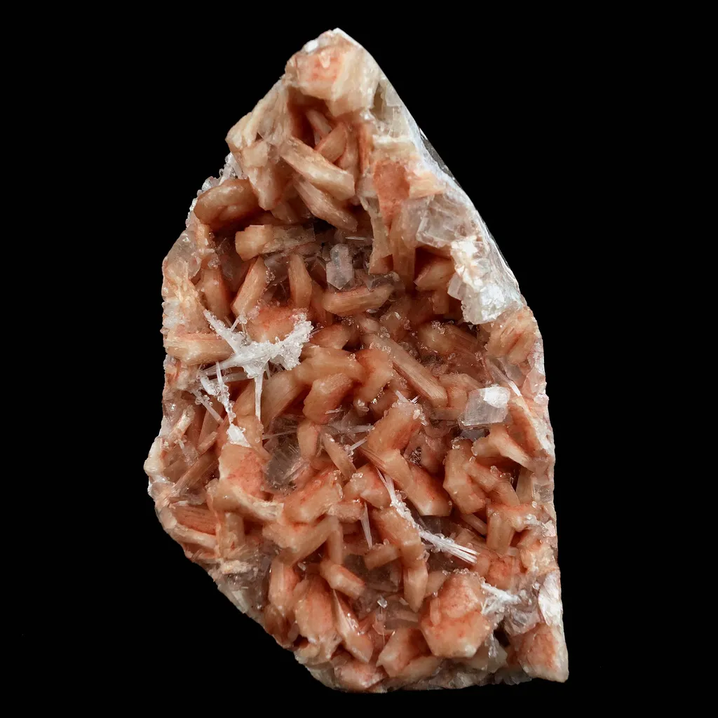 Apophyllite with Red Stilbite, Scolecite Natural Mineral Specimen image